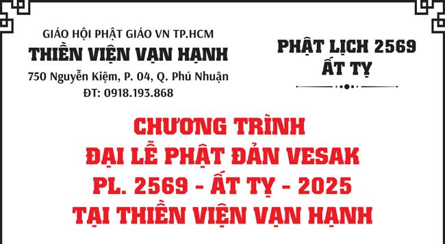 Đại Lễ Phật Đản Vesak 2025