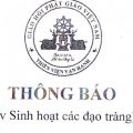 Sinh hoạt Đạo tràng
