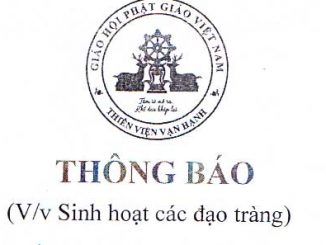 Sinh hoạt Đạo tràng
