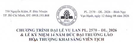 Đại Lễ Vu Lan 2026